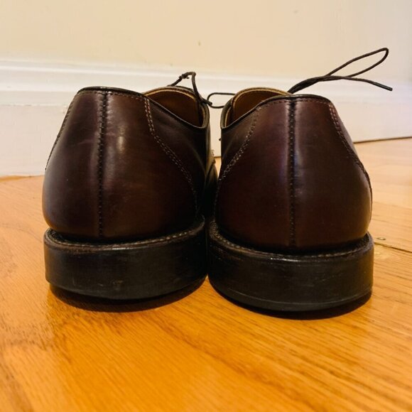 Allen Edmonds Mens Burton Brown Leather Oxford Dress Casual Shoes Lace-up 11 D main image 11